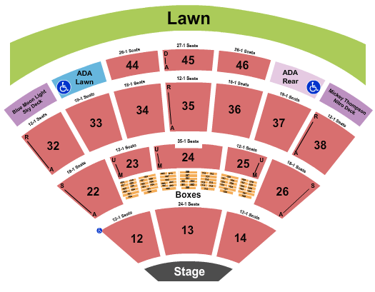 Blossom Music Center Harry Potter Seating Chart